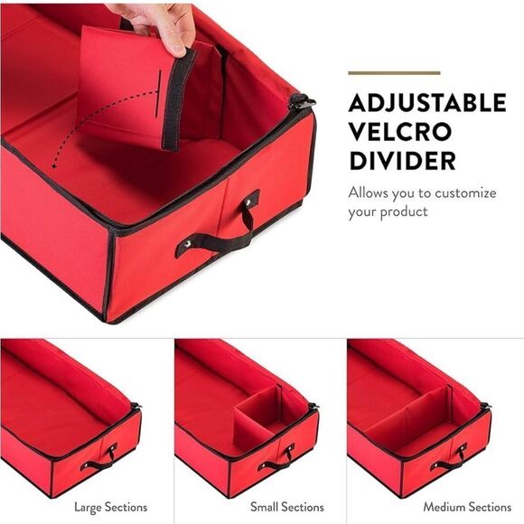 Christmas Wrapping Paper Storage Bag with Interior Pockets - Fits 24 Rolls - Picture 9 of 9